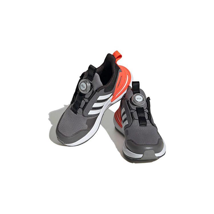 adidas Rapidasport BOA Низкие Беговые Кроссовки Серый Оранжевый Детские HP2765