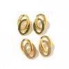 Yingtai 18k Gold Vacuum-Plated, Non-Fading Stainless & Titanium Steel Earrings - European & American Fashion Style for Women