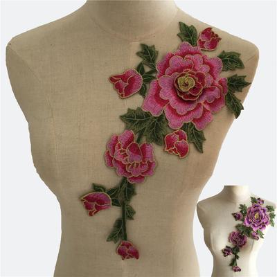Полиэстеровый цветной кружевной воротник, трехмерный DIY искусственный воротник, кружевные аксессуары для одежды, наклейка