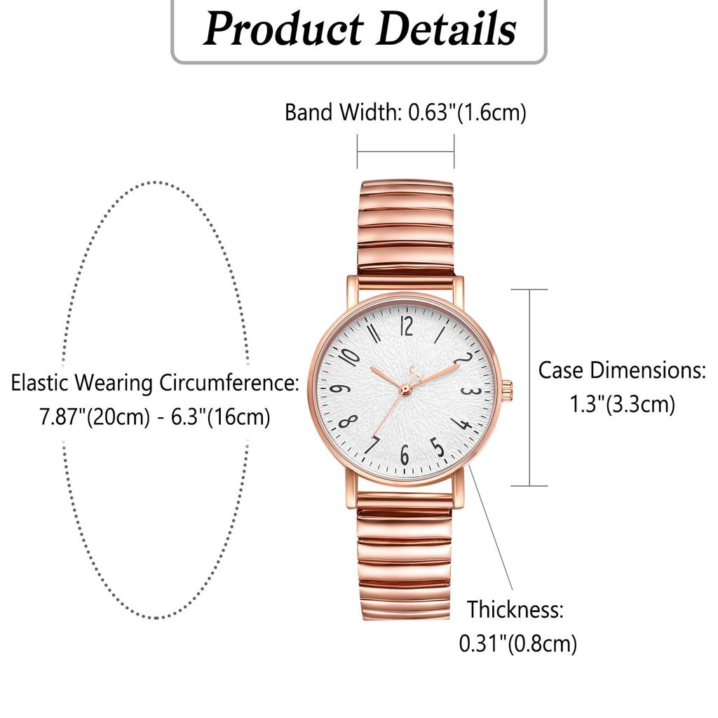 Elastic Belt Seiko Watch Precision Steel Stainless Steel Watch Waterproof Stylish Easy To Read Dial Precision Quartz Watch Business Daily Student Pink