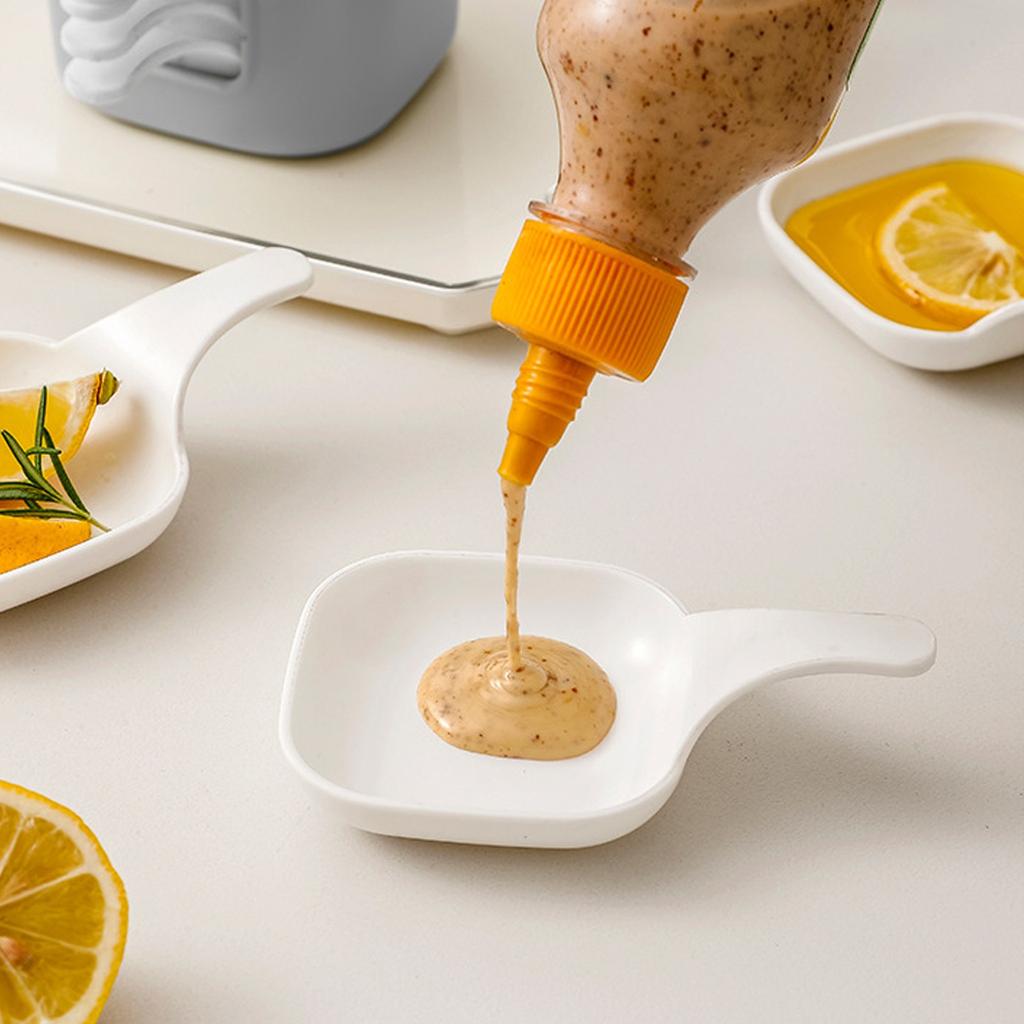 Набор из 6 тарелок с ручками, сервировочные миски для гарниров, белые миски для макания, блюда для т. д.