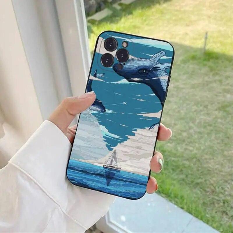 Чехол для телефона с изображением кита для iPhone Samsung Galaxy Redmi Xiaomi Oppo OnePlus Note SA 7 8 9 10 11 12 13 14 20 21 22 23 53 54 Pro Max Plus Ultra TPU Soft