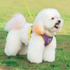 Dog Chest and Back Than Bear Pomeranian Dog Leash Breathable Reflective Contrasting Color Dog Rope Pet Puppy Leash
