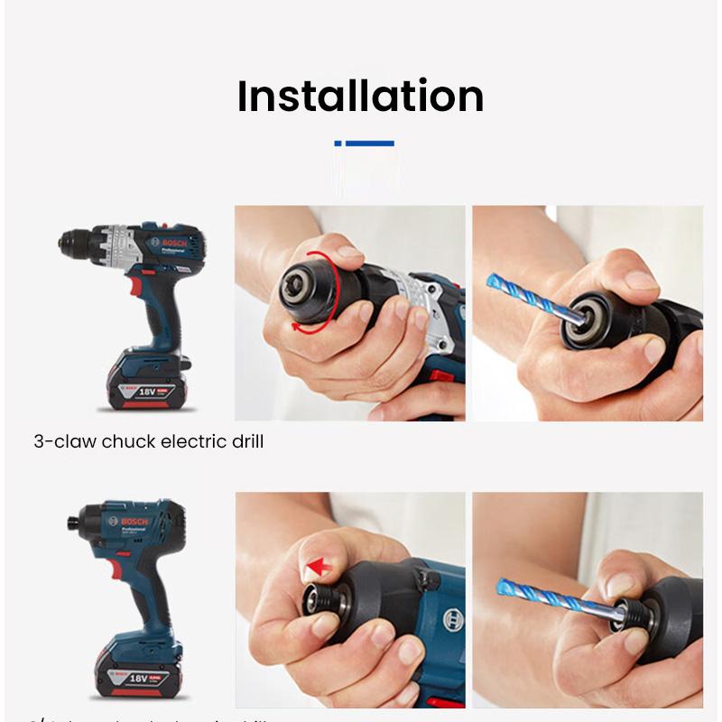 Bosch Сверла с шестигранным хвостовиком Серия EXPERT HEX-9 Геометрия центрирования для многоцелевого сверления