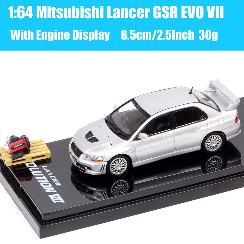 Hobby Japan Масштаб 1/64 Mitsubishi Lancer GSR RS Evolution EVO IX VII IV VIII Ralliart Модель Раллийного Автомобиля Литье под давлением Игрушечные Машинки HJ64