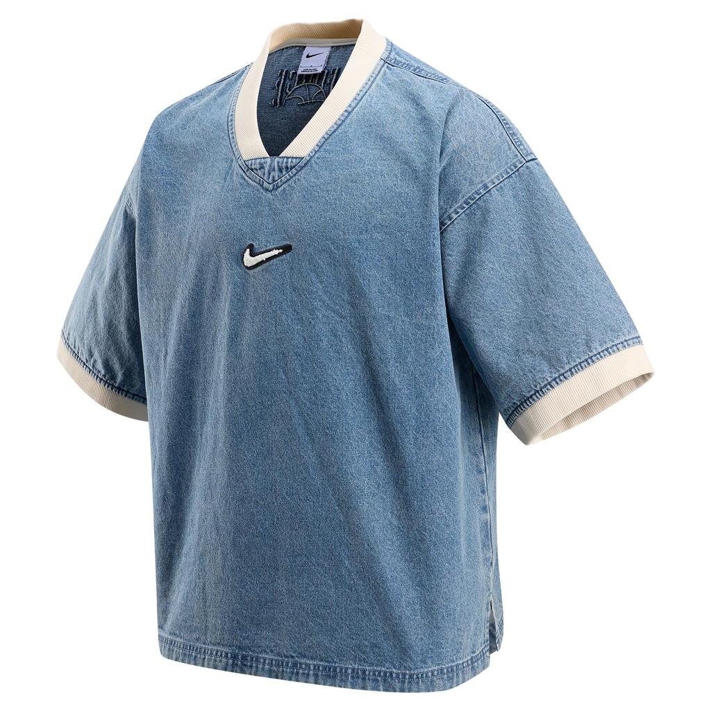 Nike Мужская джинсовая футболка с коротким рукавом для баскетбола HV1919