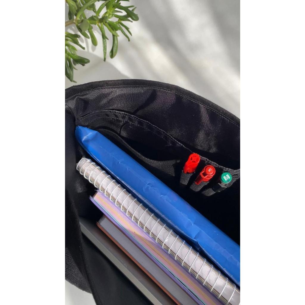 Бежевая эко-сумка из плотной ткани