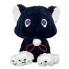 Black Scaramouche Cat Game Genshin Impact Fluffy Wanderer Pet Plush Toys Cosplay Doll Soft Stuffed Pillow Gift For Kids