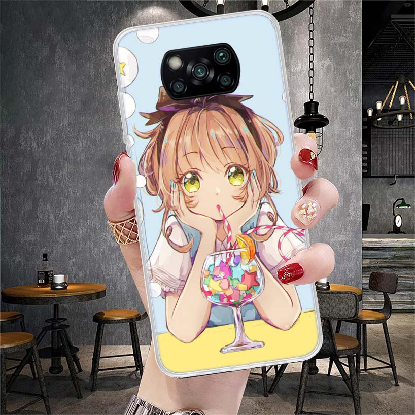 Чехол для телефона аниме CardCaptor Sakura для Xiaomi Redmi 15C 15 13C 13 Poco X5 X6 X7 F7 Ultra M7 12C 12 10 10C 9C 9A 9T 9 Fundas Poco