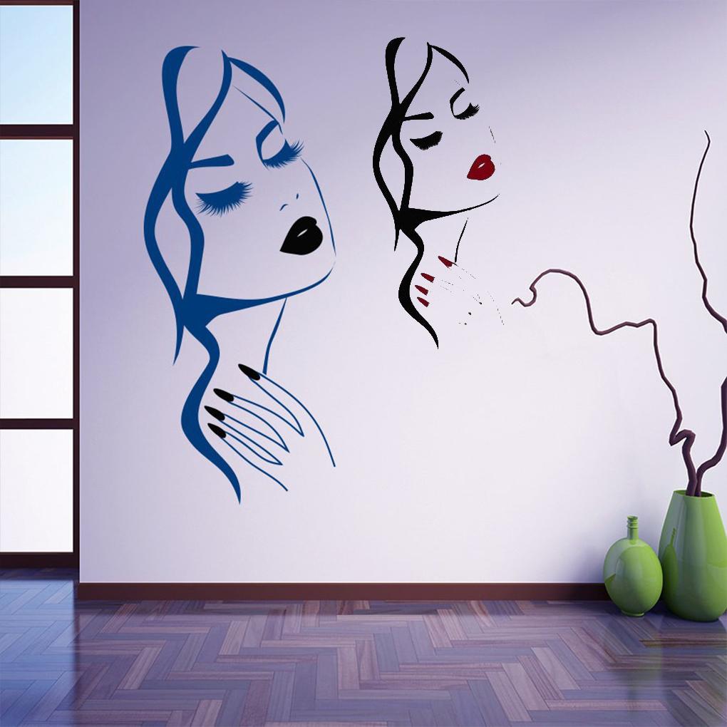 Ins Наклейки на стену Брови Модные красивые обои Модные широкое применение Домашний декор Гостиная Бытовая декоративная