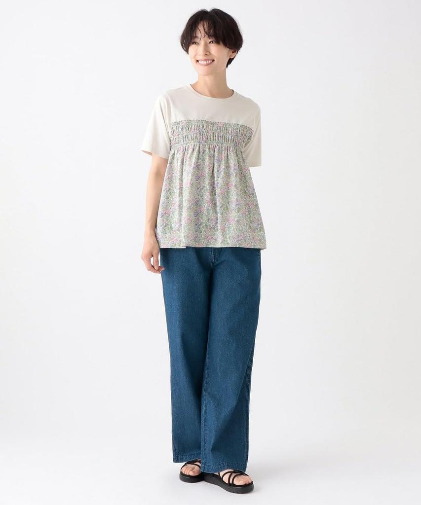 Футболка/Трикотажная футболка Afternoon Tea Living JM83 Сборки Свитшот/Принт Liberty, Размер M, Белый