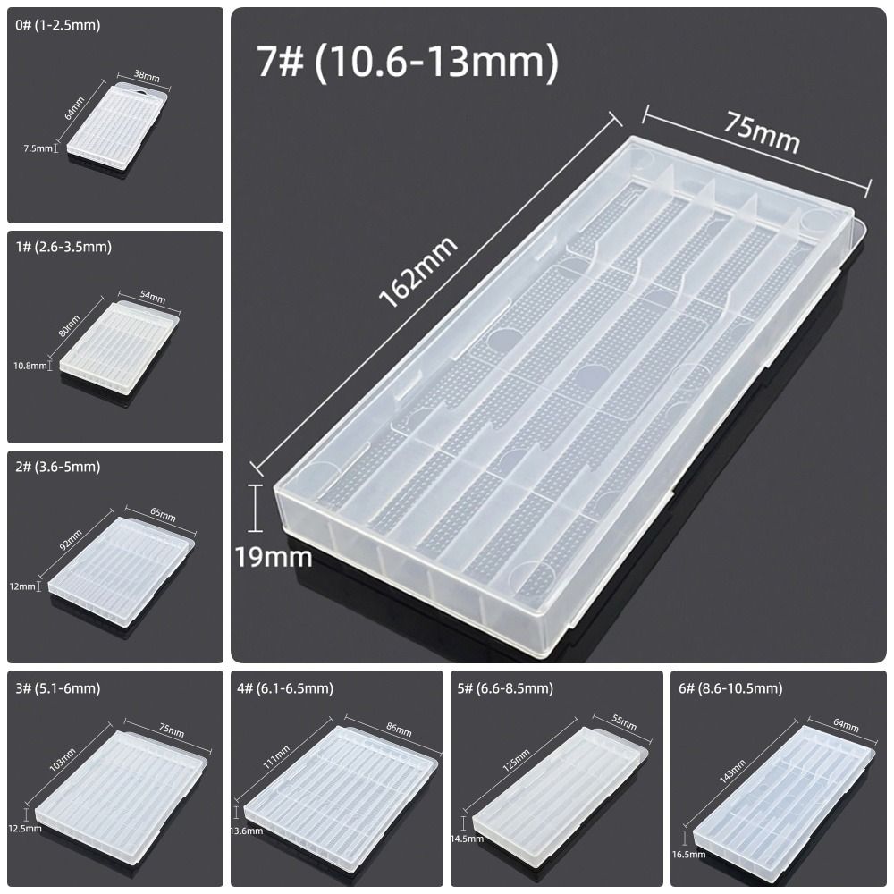 1Pcs Clear Tool Parts Storage Case Plastic Hardware Tool Box For Twist Drill Tap Accessories