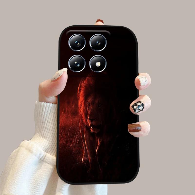 Для Xiaomi 14T 5G Чехол Mi14T Популярные Животные Печать Силикон ТПУ Мягкая Крышка Телефона Чехлы Для Xiaomi 14 14T Pro Защитные Fundas