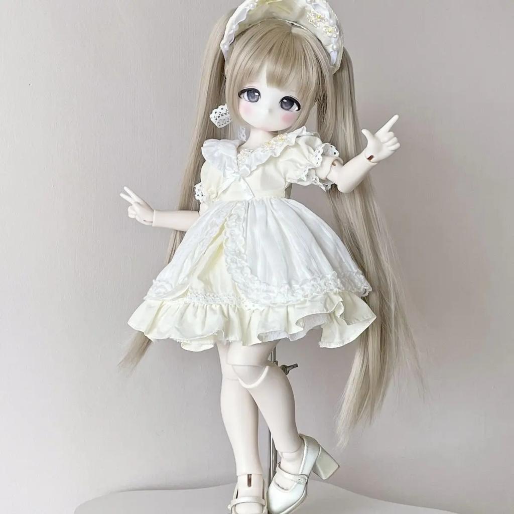 Одежда для кук 1/4 Костюм для кук BJD ростом 45 см Игрушки для переодевания Домик для игр Головной убор + Юбка + Поддержка для юбки Аксессуары для кукол, Кукла в комплект не входит