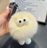Natural Fox Fur Key Ring for Women Luxury Bag Car Keychain Cute Gift Fluffy Plush Dolls