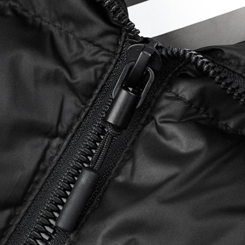 Пуховик с воротником-стойкой, жилет, мужской осенне-зимний новый модный жилет без рукавов с хлопковой подкладкой, жилет, кардиган для мужчин