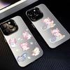 Милый C-Мультяшный A-Аксолотль Чехол Для Телефона Для iPhone17,16,15,14,13,12,11 Plus,Pro Max Черный Конфетный Посеребренный Чехол