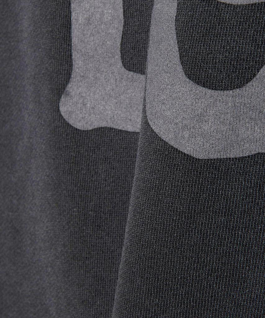 LEE Big Twitch Logo Dyed Short Sleeve Sweatshirt Charcoal