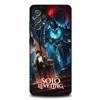 Аниме Чехол для телефона Solo L-Leveling для Samsung S25, S24, S21, S22, S23, S30, Ultra, S20, Plus, Fe, Lite, Note, 10, 9, 5G Черный