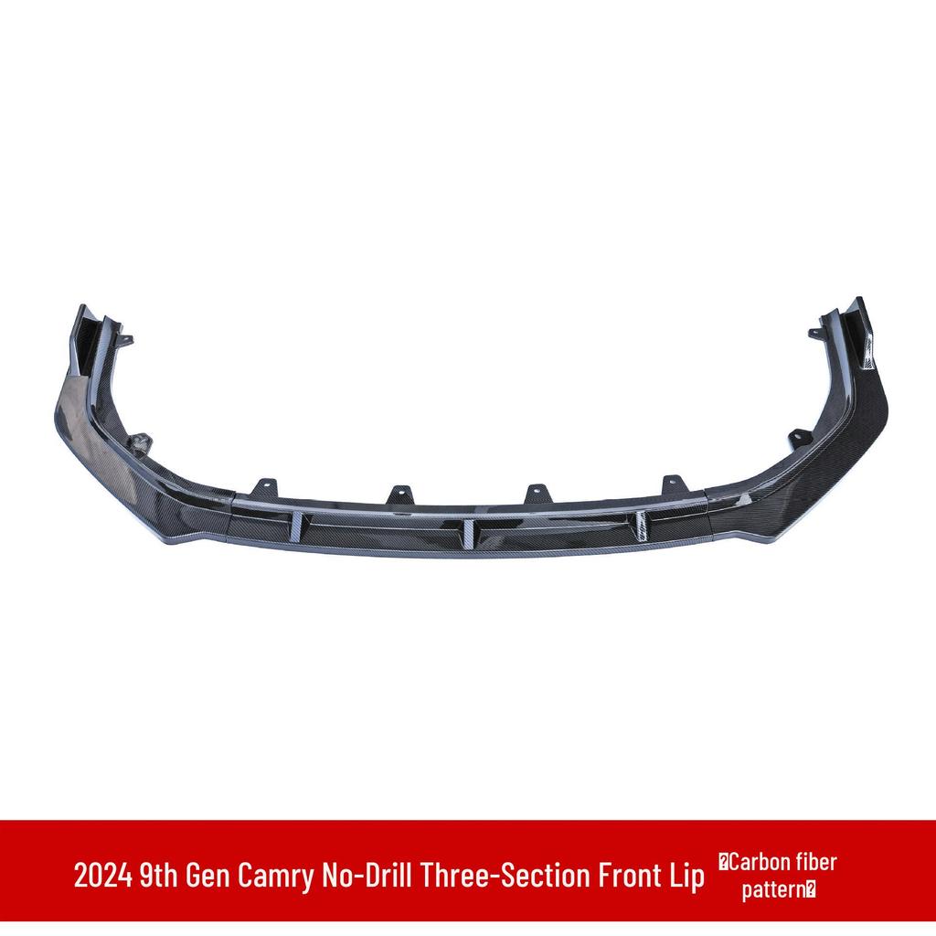 Передний и задний обвес для Toyota Camry 24-й модели: Включает передний сплиттер, задний диффузор, боковые юбки, верхний спойлер, задний спойлер и жалюзи