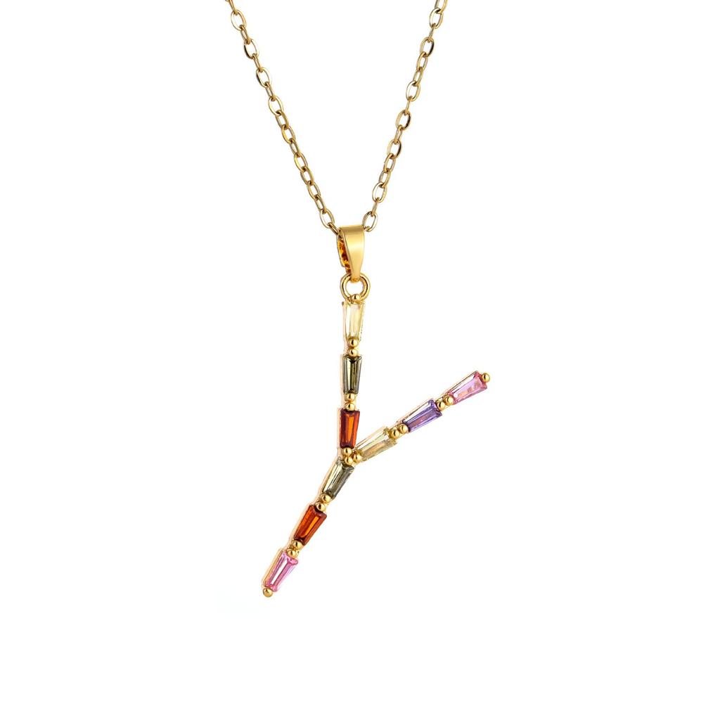 Женское металлическое колье с бриллиантами и цветными драгоценными камнями, Премиальный дизайн ручной работы, Колье с инициалом, Подарок для женщин, Праздничный подарок, Ювелирное украшение для вечеринки