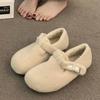 Меховые балетки женские мокасины обувь повседневная теплая удобная прогулочная хлопковая обувь 2025 зима новый бренд короткие плюшевые модные женские туфли Zapatillas