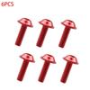 6pcs Hexagon Bolts Screws M6x20mm License Plate Fairing Bolts for Motorcycle Scooter