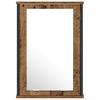 Bathroom Furniture Set with Shelf and Door 2 pcs Brown Particleboard