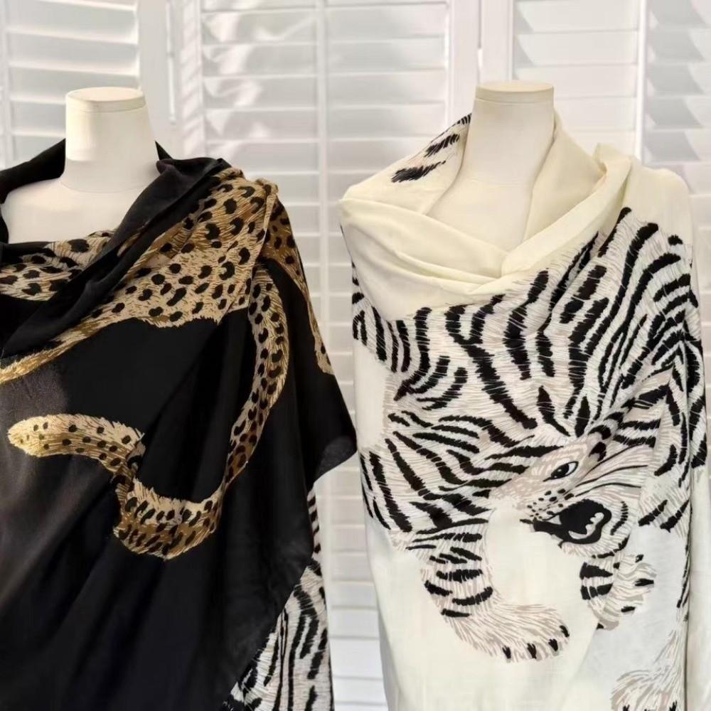 Old Money Style Sunscreen Cover-up Leopard Draped Cardigan Elegant Vintage Shawl Wrap Women