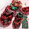 Christmas Knitting Women Hair Ties,Cute Hair Accessory Suit, Elastic Ponytail Holders Rubber Band Hair Ropes, Christmas Decorative Gifts 13PCS