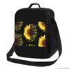 Sunflower Resuable Lunch Box Floral Flower Thermal Cooler Food Insulated Lunch Bag School Children Student