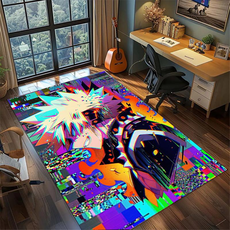My Hero Academia Large Floor Mat Non Slip Washable Area Rug Bedroom Gamer Room Decor