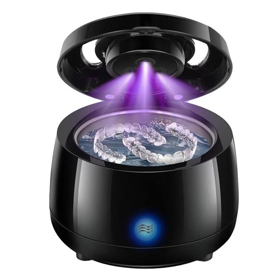 Ультразвуковой очиститель ретейнеров УФ Купол для чистки зубных протезов Машина для чистки зубных ретейнеров для ночных капп брекетов элайнеров зубная щетка ювелирные изделия