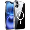 Magnetic Luxury Armor Shockproof Case For iPhone 16 15 14 13 Pro Max Plus For Magsafe Wireless Charge Cover Matte Translucent PC