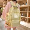 New Middle School Student Schoolbag Large Capacity Multi-pocket Backpack Burden-reducing Nylon Outdoor Travel Bag High School Student Schoolbag