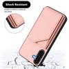 For Samsung Galaxy A36 5G Case Card Holder Kickstand Skin-Touch Phone Cover with Wrist Strap