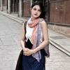 Women Scarf Autumn Winter Tie-Dye Scarf Soft Smooth Texture All-Weather Shawl Versatile Outdoor Accessory