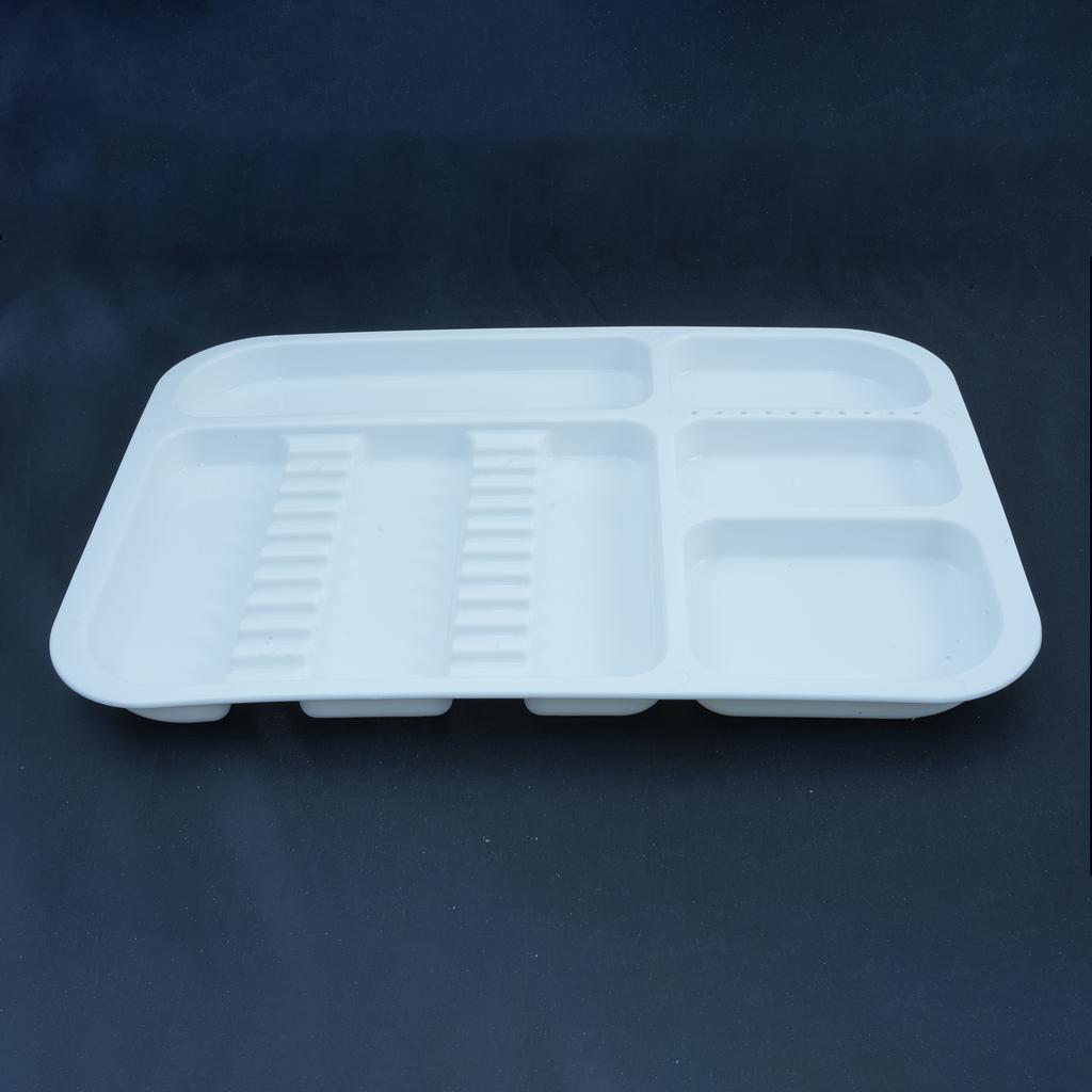 1Pcs Autoclavable Plastic Dental Instruments Trays Colorful Divided Split Trays for Dentistry Tools Storage