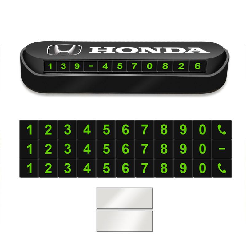 1 шт. Временная парковочная карточка для автомобиля, табличка, значок, стайлинг автомобиля для Honda Fit Mugen Insight Type S R VTEC Modulo Vezel RR SiPilot Fit XRV CRV HRV Dio