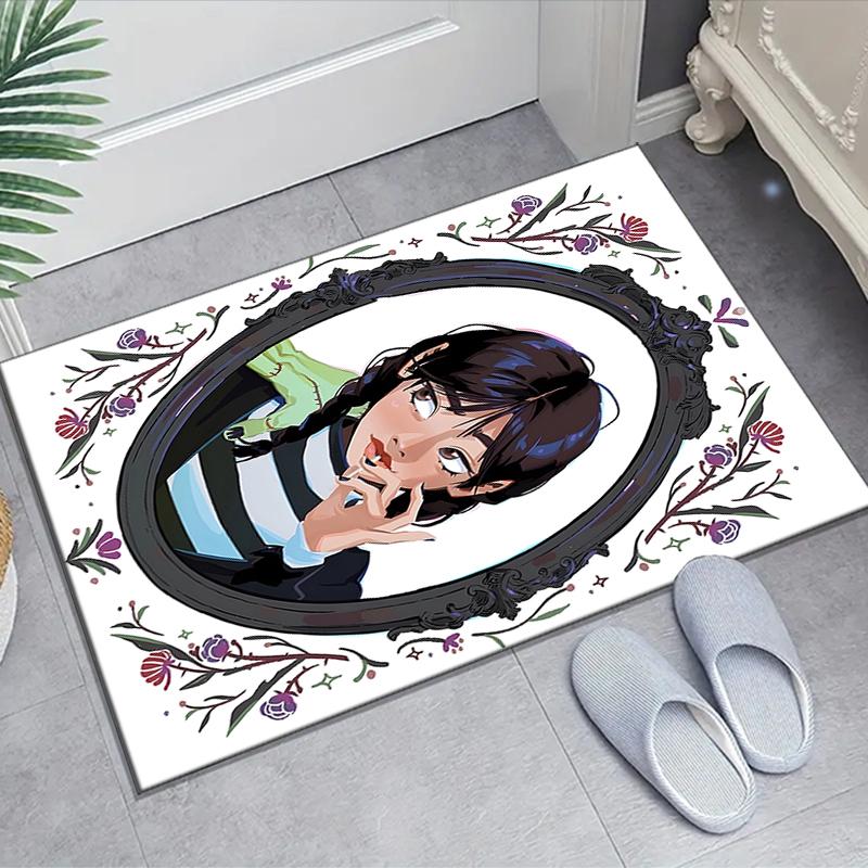 1pc Wednesday (10) Design Area Rug - Non-Slip, Soft & Cozy Floor Mat for Living Room, Bedroom, Office - Indoor/Outdoor Decorative Carpet