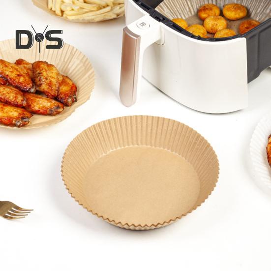 100 шт антипригарные маслостойкие/набор вкладышей для фритюрниц, 2 цвета, без бисфенола А, круглая пароварка, бумажная подкладка, кухонные принадлежности