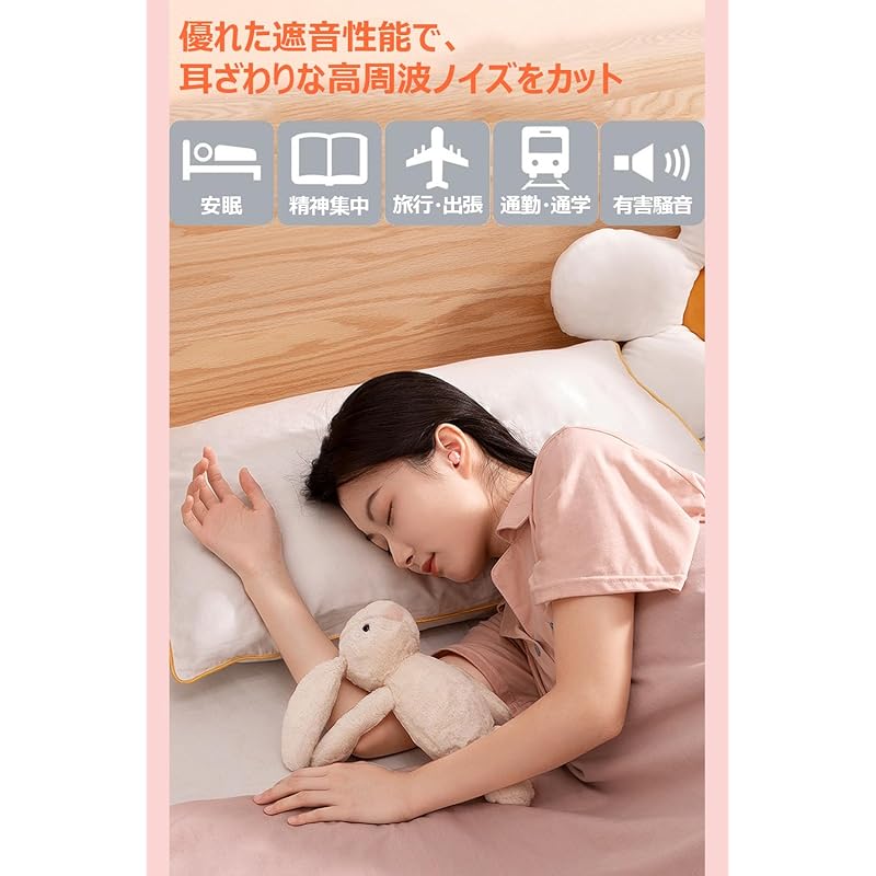 Беруши для сна Mimisen soft Меньше шумоподавления звукоизоляция храп Человеческий голос блокировка поездки работа самолет учеба отдых жить Милый ребенок мужчина