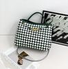 New Genuine Leather Women's Bag Fashion Retro Hand Woven Women's Handheld Single Shoulder Diagonal Cross Bag