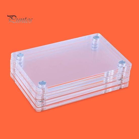 5/10/15 шт. 3-дюймовая магнитная фоторамка двухсторонняя для холодильника прозрачный акриловый держатель для моментальной пленки рамка для показа фотографий украшение