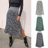 Summer Skirt Printing Women Waist High Dress Elastic A-line for Dating