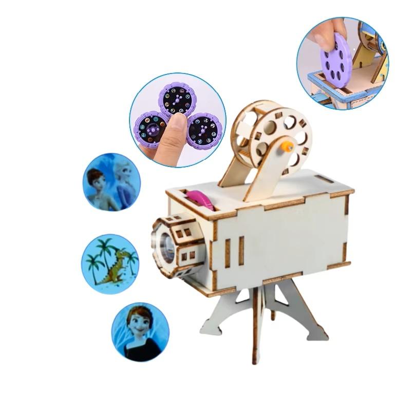 1/3/5/10 шт. Деревянный проектор «Сделай сам», набор для научного эксперимента для детей - Обучающая игрушка-модель по физике, идеальный подарок на день рождения