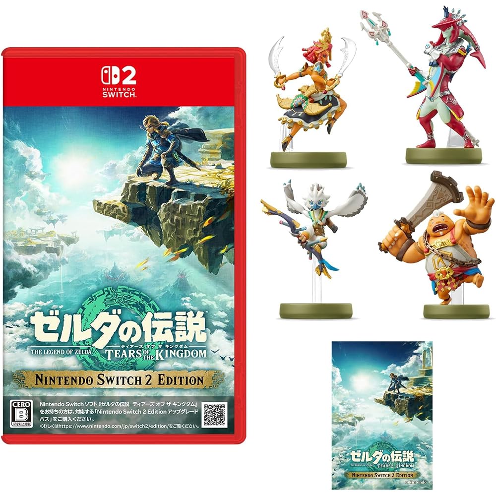 Легенда о Зельде: Tears of the Kingdom Nintendo Switch 2 Edition - Switch 2 и 4 типа Amiibo (...