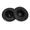 1 Pair Headset Ear Pads PU Leather Soft Sponge Thick Flexible Smoothing Ear Cushions for Headset Repair Replacement