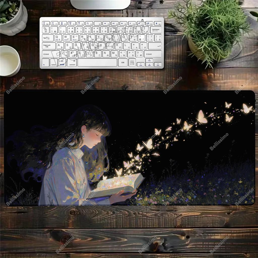 Table Mat Beautiful girl Mouse Pad Desk Mouse Pad Cute HD Desk Pad Large 400x900 Gamer Mousepad Extended Gaming Keyboard Mats