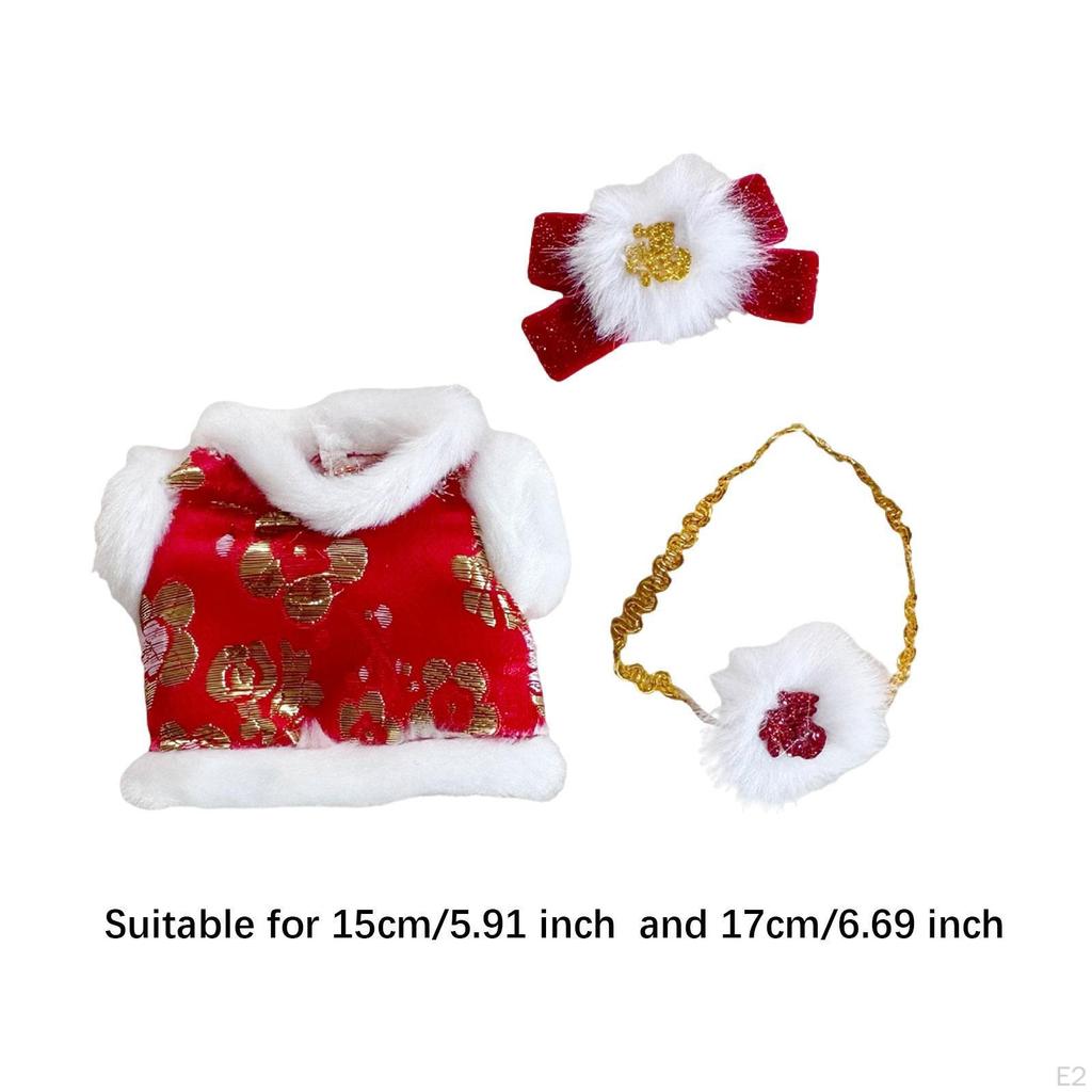 Plush Doll Clothes for 15cm-17cm Outifit Stuffed Animals Comfortable Cosplay